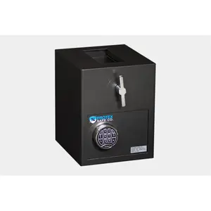 212 MAIN RD-1612 0.66 cu ft Mini Rotary Hopper Home Security Safe, Anti-Theft Steel Plate Vault Box with Lock for Office Stationery Storage, Anti Theft Safes