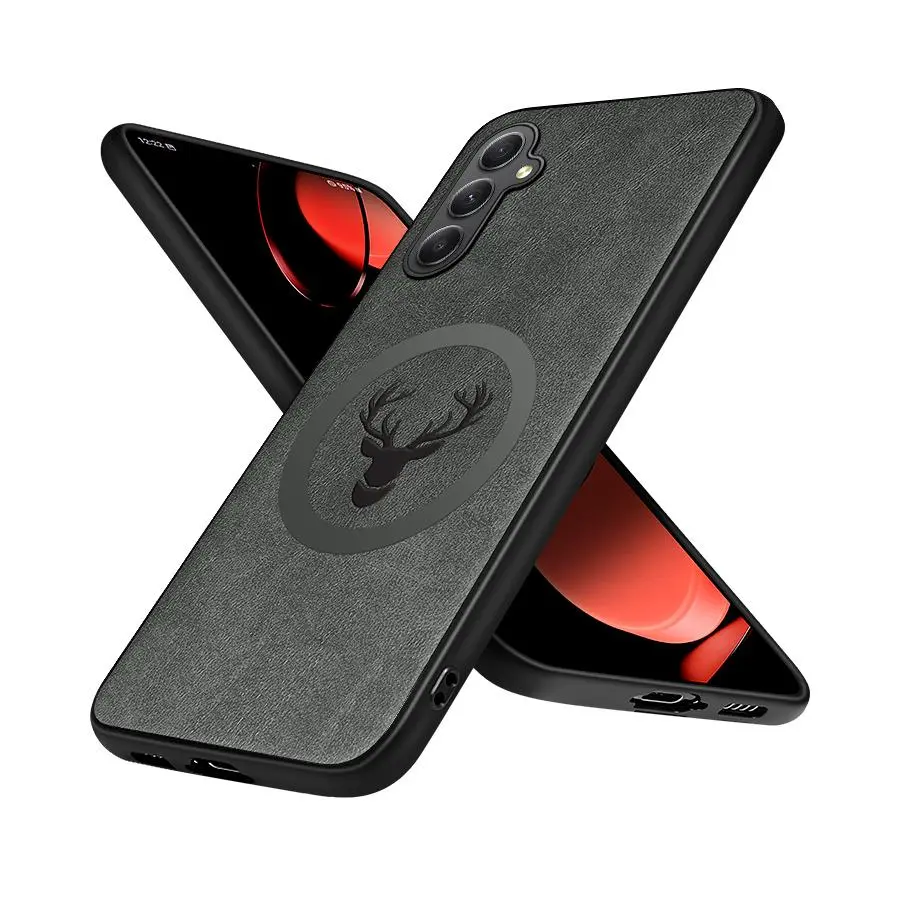 Faux Leather Phone Case, Smartphone Cover, Shockproof Casing, Shockproof Protective Cover, Phone Protector, Compatible with Samsung A56 A36 A26 A16 A06 A55 A35 A25 A15 A05S A54 A34 A24 A14 A53 A33 A23 A13 A52 A32 A12 A22, Durable Cover