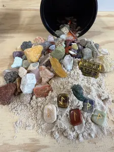 THE MINI VIKING - QUART SIZED NATURAL CRYSTAL RAW STONE MINING BUCKET