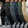 Men's 5pcs Extra-Large Athletic Cargo Joggers - Light, Button-Free, Fashion Men's Pants with Zippered Multi-Pocket Design for Outdoor, Casual Summer Work Use, Athletic Joggers,sohochic