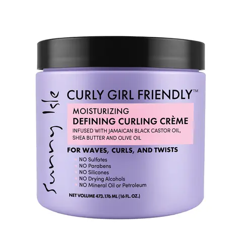 Sunny Isle Curly Girl Friendly Moisturizing Defining Curling Crème 16oz