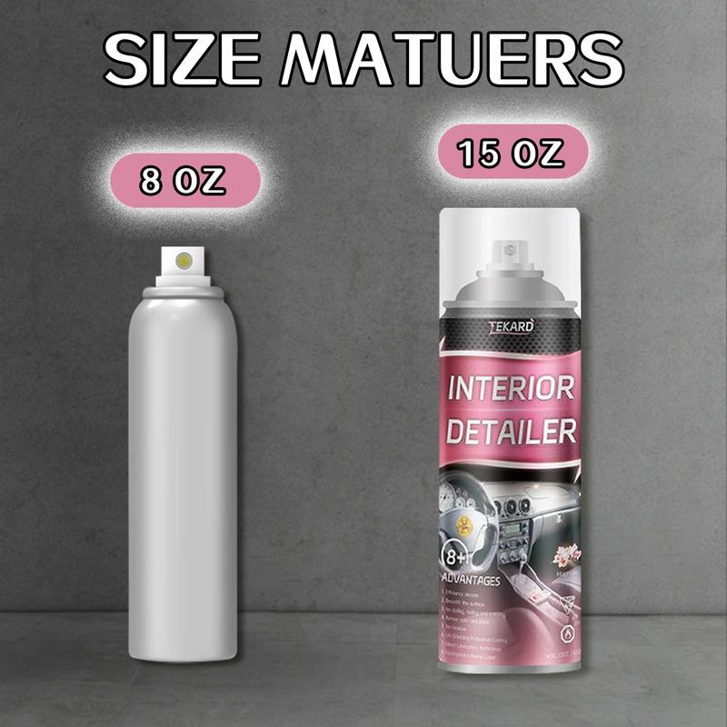 Tekard Interior Detailer Restorer Polishesfor Leather,Plastic ,Rubber,User Friendly TrimRestorer Safe Auto Detailing Supplies-15 Oz KitUV Protection Car