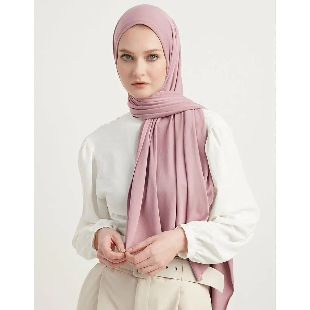 Modefa Premium Jersey Hijab Shawl - Lilac