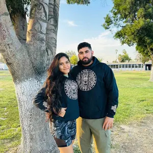 Embroidered Aztec calendar hoodies Sweaters Tops Crewneck Long Sleeve