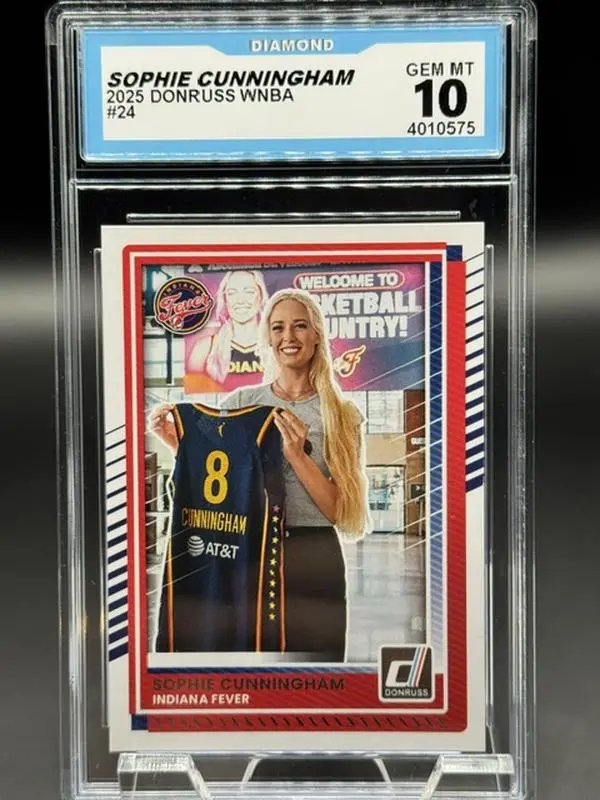 2025 Donruss Sophie Cunningham WNBA basketball card Indiana Fever #24 Graded Gem Mint 10