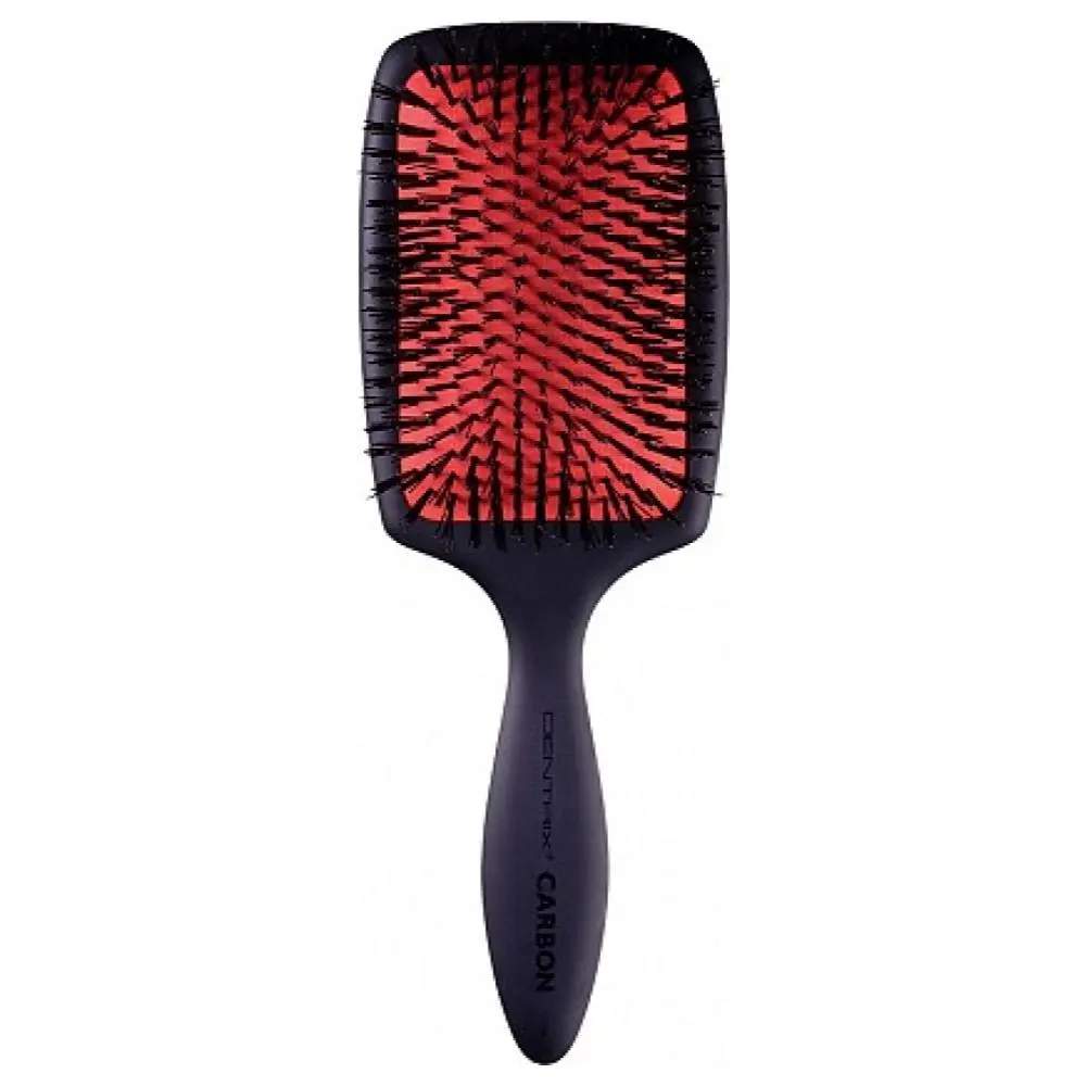 Large Cricket Boar Bristle Paddle Brush with Carbonquick Technology - Anti-Static, Super Soft, Heat Resistant Hair Brush for Thick Hair & Curly Hairstyles, Daily Styling & Everyday Use to Gently Detangle Flyaways