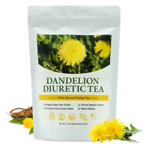 Natural Dandelion Diuretic Tea for Water Retention & Bloat, 21 Teabags