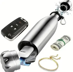 750ml Water Diversion Bottle, Portable Water Bottle, Secret Pill Storage Organizer, Safe Hidden Spot for Storing Money Suitable for Outdoor Use, Perfect Gift Idea Insulated Magnetic Stainless Steel Water Bottle