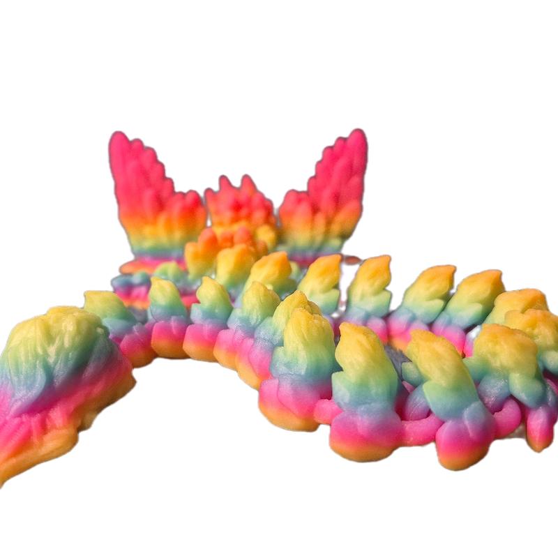 Glows in the Dark Rainbow Unicorn Dragon 21" - Vibrant Colors & Unique Design for Kids