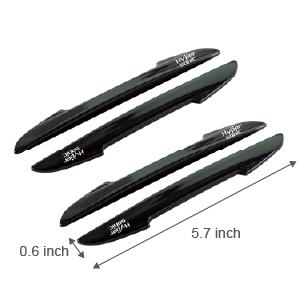 2PCS Car Door Edge Guards – Black Trim Protectors Prevent Scratches & Dents, Easy Install for Cars, SUVs & Trucks