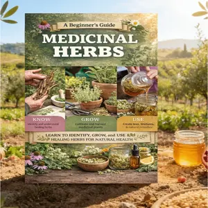 Medicinal Herbal Plants Beginner Guide, 33 Essential Herbs to Know, Grow, Harvest, and Use, Comprehensive Herb Handbook for New Gardeners