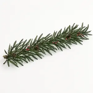 Festive Faux Pine Christmas Garland - 6 Feet