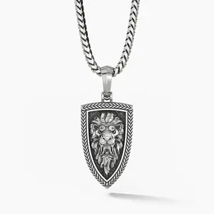 Empire, Silver Lion Head Pendant