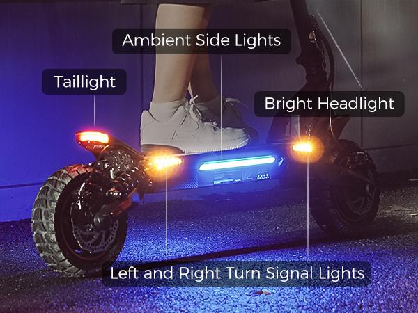 All Terrain Electric Scooter, 1000W/500W Violent Motor, Max 28MPH/25MPH Speed, 40/28/20 Mile Range, 330Lbs Capacity, 3S Folding, Dual Shock Absorption – Foldable Off-Road E-Scooter