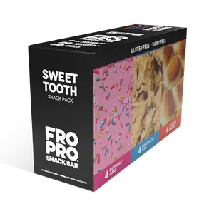 Sweet Tooth Variety 12 Pack - FROPRO Peanut Butter Snack Bars