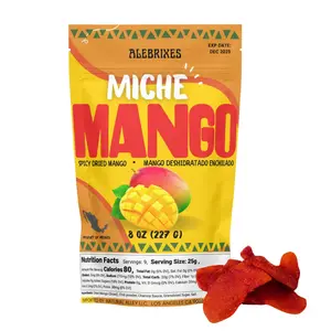 Alebrixes - Mango Enchilado 8 oz (227 G) | Spicy Dehydrated Mango Slices | Spicy Mango - Chili Mango | Authentic Mexican Candy