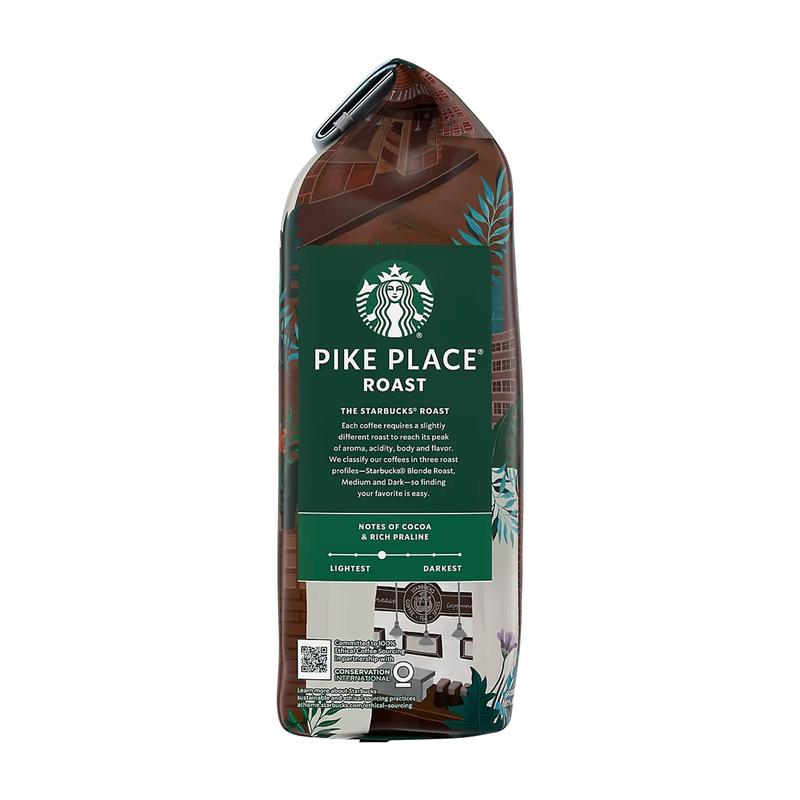 Starbucks Pike Place Roast Medium Roast Ground Coffee, 40 oz.