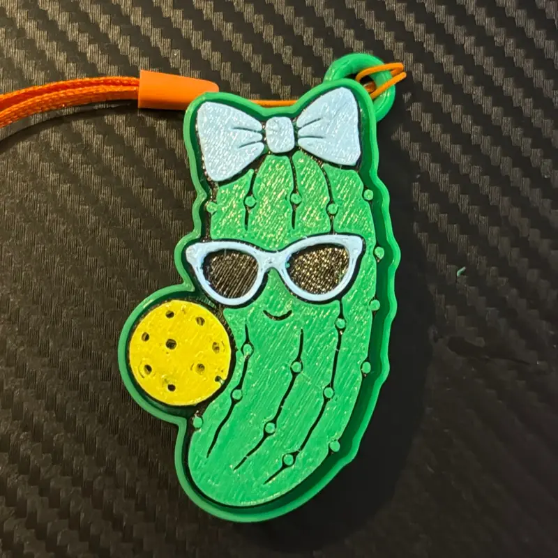 Pickle Clicker Keychain, Stress Relief Item