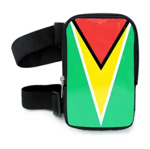 Run & Revel Caribbean Carnival Adjustable Thigh/Leg Bag - Guyana