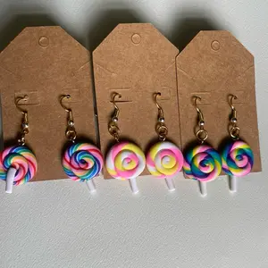 Swirl Lollipop Earrings