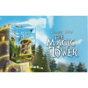 Capstone Games Wandering Towers: The Magic Tower Expansion – Strategy Board Game for 2-6 Players, 45 Min Gameplay, Add New Spells, Enchanted Locations, and Strategic Challenges
