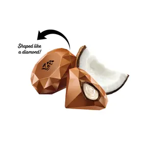RED Delight Milk Chocolate Diamond Truffles - with Coconut Filling Snack