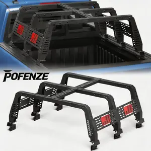 POFENZE-Mestan 22.5" High Truck Rack for Full-Size Trucks Without Bed Rails Overland Bed Rack for 2004-2025 Ford F-150, 2002-2025 Dodge Ram 1500, 2004-2025 Chevy Silverado 1500, 2022-2013 Tundra，2020-2026 JEEP GLADIATOR JT