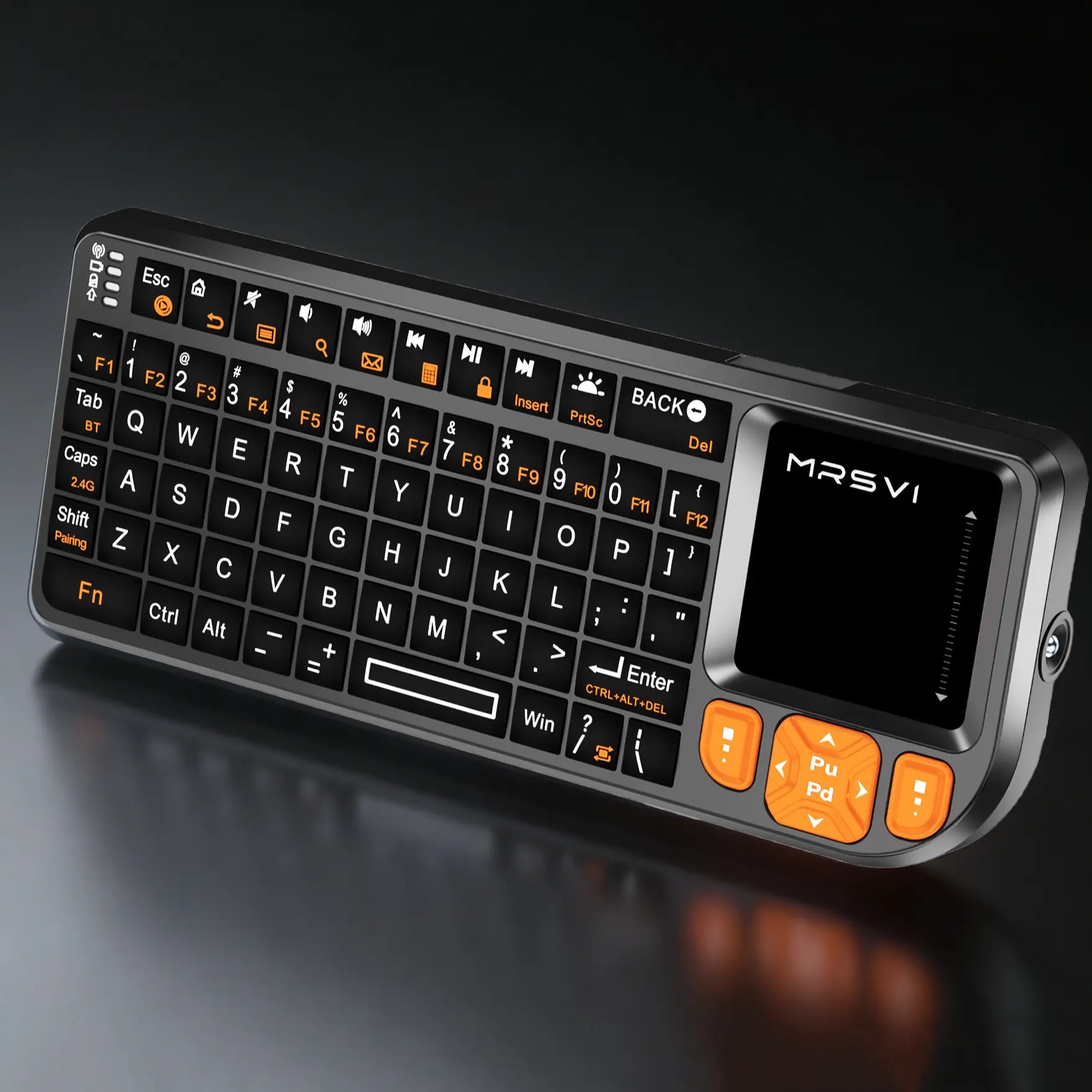 Mini Keyboard with Touchpad, Bluetooth & 2.4G Dual-Mode Wireless Ultra-Thin Portable Multifunctional Computer External Keyboard, Rechargeable Backlight Keyboard for Tablet, PC, Phone & Smart TV – Compact for Travel, Office & Home（With flashlight）