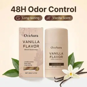 Oceaura Natural Plant-Based Deodorant Stick, Long-Lasting Scent 48 Hours, Fresh Underarm Odor Control, Non-Toxic, Single Item Pack