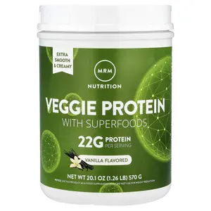 MRM Nutrition Veggie Protein with Superfoods, Vanilla, 1.26 lb (570 g)