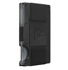 Minimalist Wallet for Men - Credit Card Holder & Cash Strap, Slim RFID Wallet I Scratch Resistant, Easily Removable Money & Cards, Mens Wallets