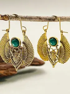 Vintage Design Ear Rings, Sacred Wings Moth Large Earrings, Perfect for Parties, Stylish Accessory for Women