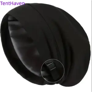 2026 women's satin nightcap with adjustable silk lining, lazy brimless hat, chemotherapy head cap for men