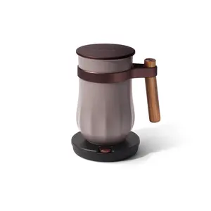 Velvetiser Hot Chocolate Maker - Patented Vortex Design, Hot & Cold Recipes - Pebble Color