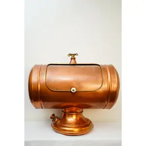 Antique Copper Planter / Ice Bucket or Firewood Holder