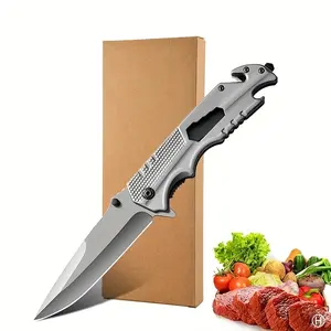 Multifunctional Pocket Folding Fruit Knife with All Steel Design Lightweight & Portable for Camping & Hiking Knife