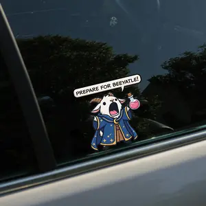 Prepare for Beeyate Decal, Dungeon Crawler Carl Goat Sticker, Mordecai Decal.