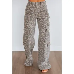 Nori Hidden Cargo Jeans - Cheetah Nori Hidden Cargo Jeans - Cheetah