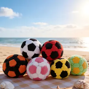 Hacky Sack Footbag Soft Plush Soccer Juggling Ball, Hand Sewing Hacky Sack Footbag, Outdoor Team Activity Kick Sack for Kids & Adults