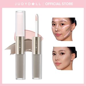 JUDYDOLL Liquid Highlighter & Contour Duo, Liquid Contour & Under Eye Brightening Duo, Bronze, Buildable, Ultra-Blendable, Dual-Ended Highlighter & Contour Liquid, Makeup, Cosmetic, Long-Lasting, Summerwins