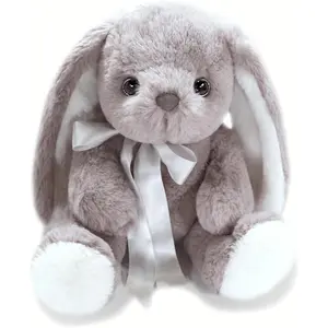 Warmable Bunny Stuffed Animal - Microwavable 12"| 2 Pounds Unscented Weighted Stuffed Animals Non-Shedding Bunny Plush Coolable & Heatable Warm Gifts for Kids & Adults