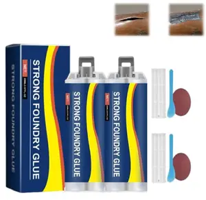 Enhanced casting glue, Metal Repair Glue, Casting Repair Glue, High Temperature Resistant Liquid Metal Welding Filler for Metal Casting Defect, AB Glue new semi
