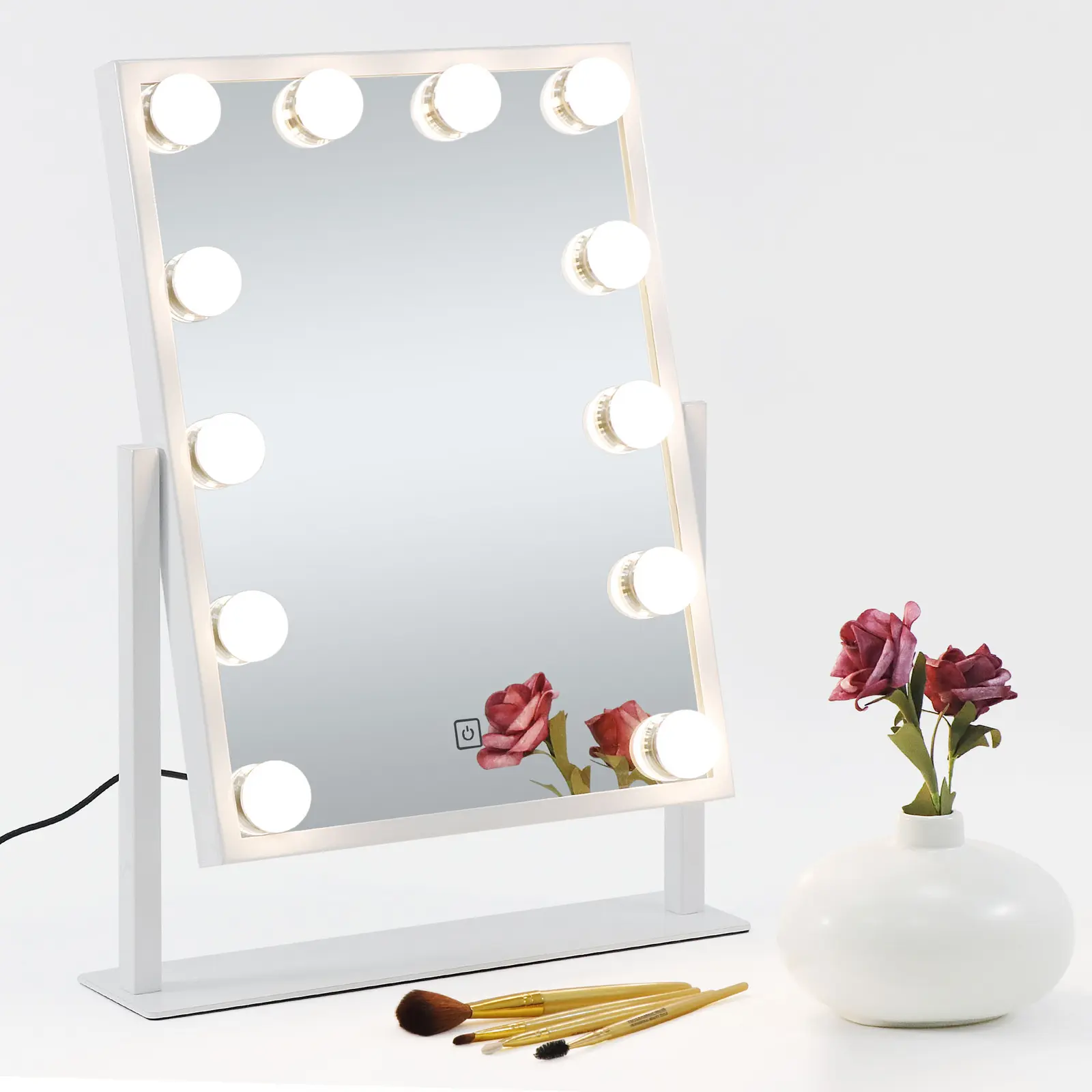 Segawe Lighted Cosmetic Vanity Mirror Hollywood Makeup Dimmable Touch Control Decor