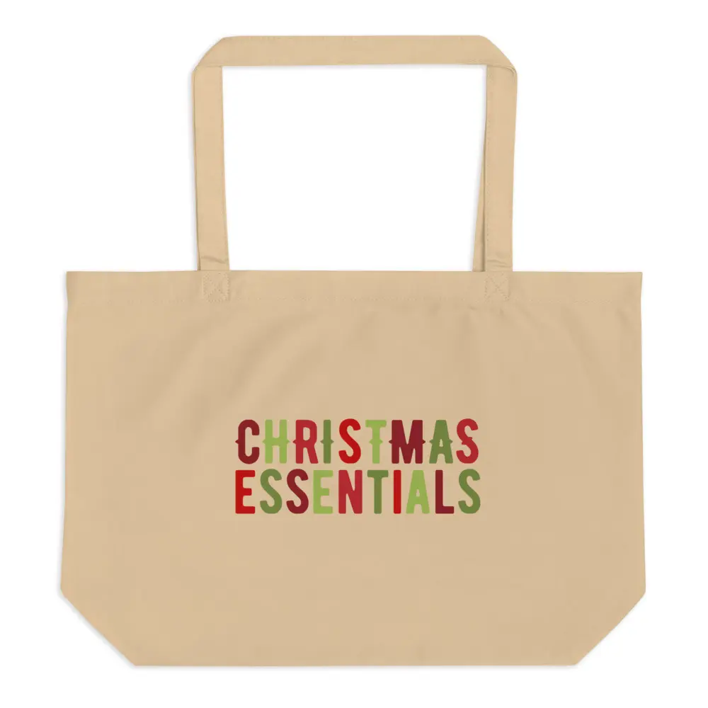 Christmas Essentials Shopper | Holiday Shopping Bag | Reuseable Tote