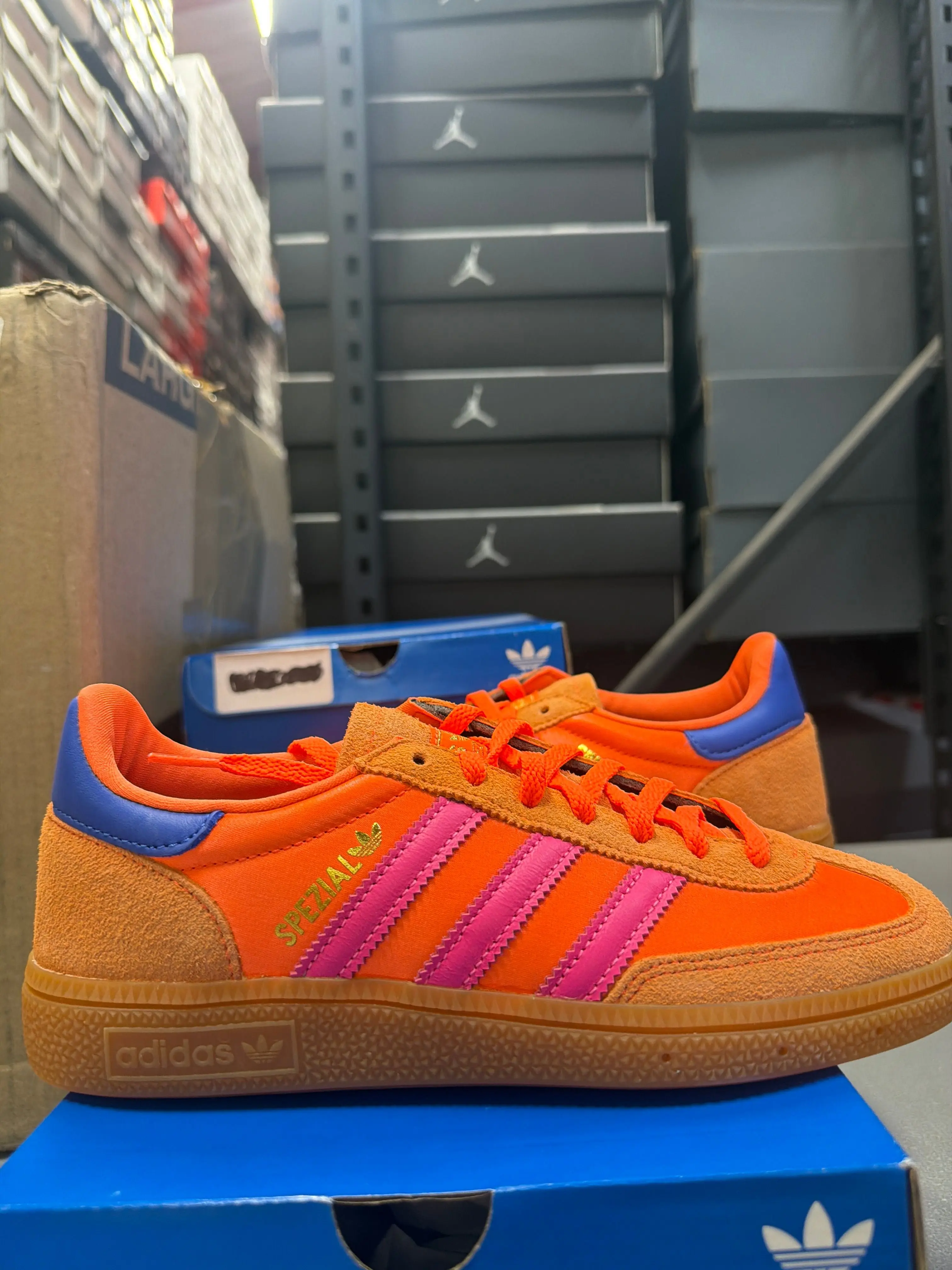 adidas Handball Spezial Solar Orange Lucid Pink (Women's)