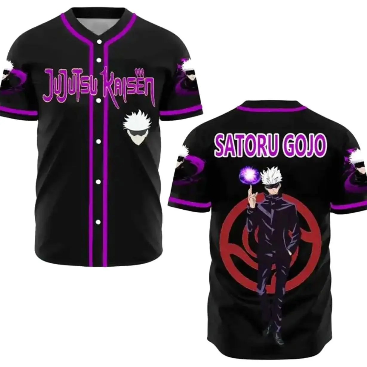 Unisex Juјutsu Kaіsen Baseball Jersey, Sαtoru Gοjo Baseball Jersey, Sαtoru Gοjo Jersey, Itadοri Shirt, Anime Lover