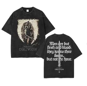 [COLLECTION] The Elder Scrolls IV: Oblivion Game Graphic Tees Oversized  Tee Game Acid  Lightweight Cotton TSHIRT, Gift For Gamer Apparel