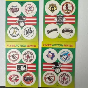 Fleer action series mlb stickers