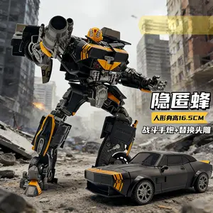 BAIWEI TW-1038 TW1038 Transformation Black Bee Warrior 4 Movable Robot Collection Gift