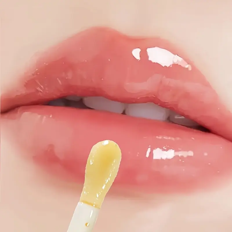 Honey Lip, 1pc Moisturizing Cute Lip Gloss Gift, Jelly Honey Lip Gloss, Colorless Lip Care, Suitable Very Dry Lips, Plumping Moisturizing Lip Gloss Lip Care Product